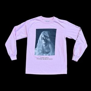Lady Gaga Joanne World Tour Pink Long Sleeve Tee